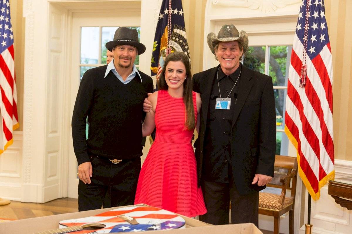 Kid Rock y Ted Nugent, en su visita a la Casa Blanca