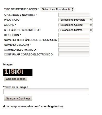 Formulario de denuncias