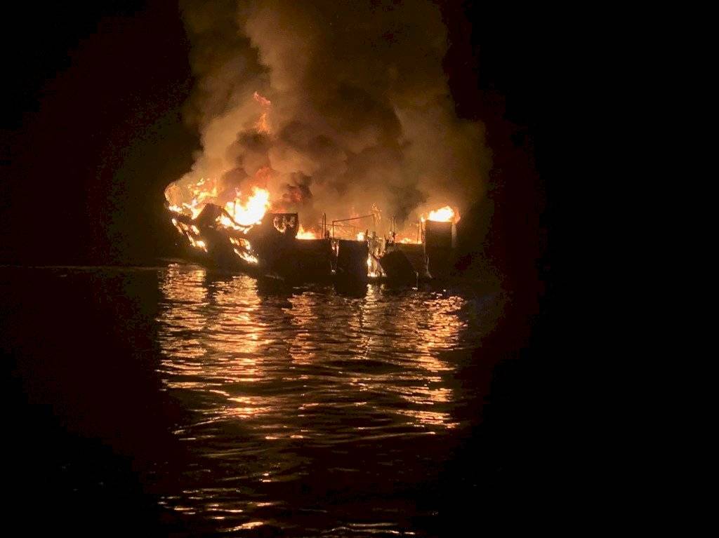 Hundimiento de barco en California