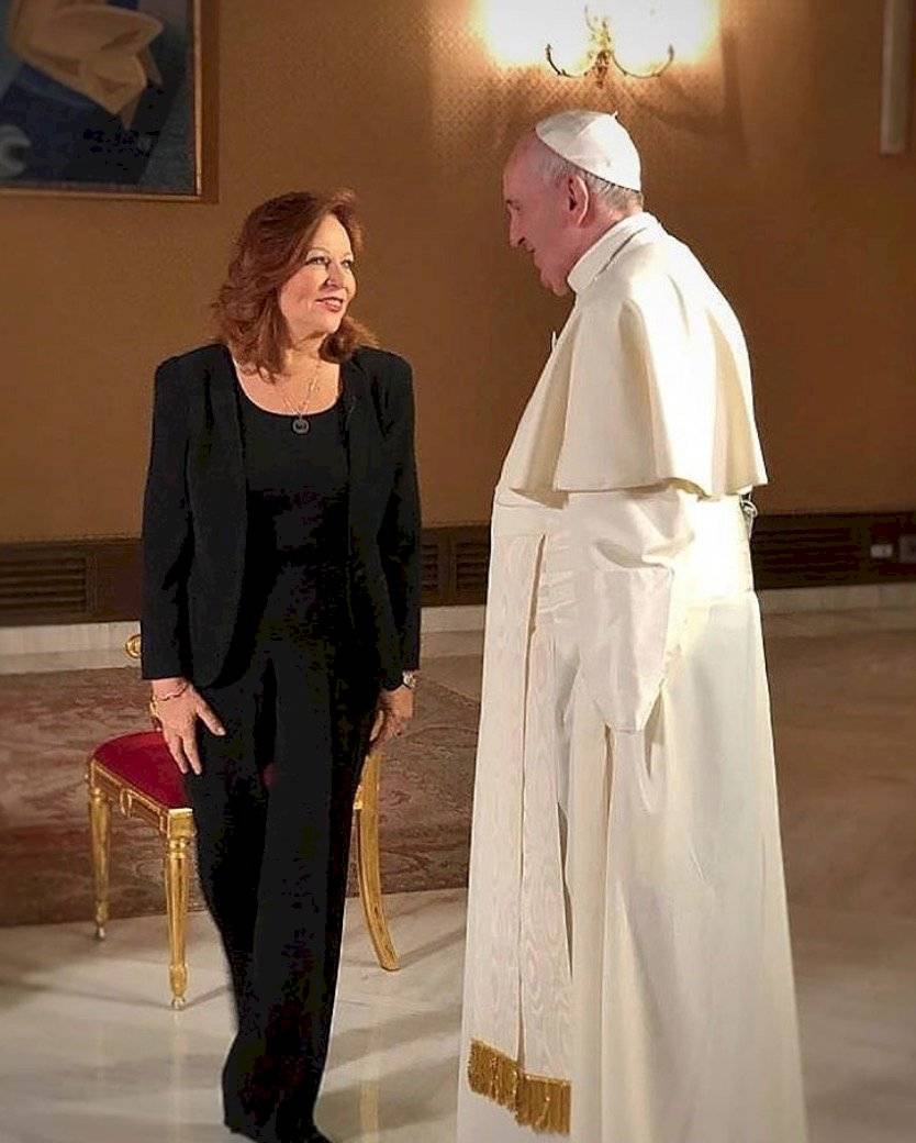 Valentina Alazraki y Papa Francisco