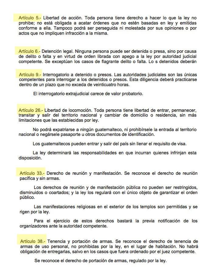 Prohibiciones de Estado de Sitio