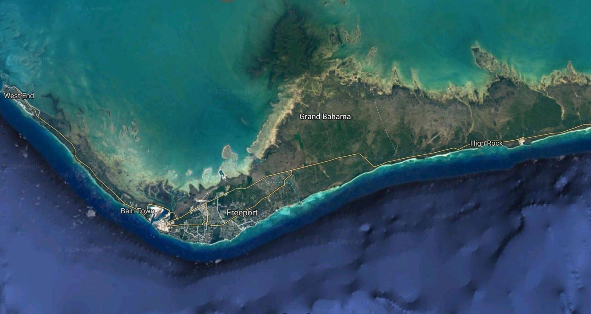 Increíble Mira como se ve desde el espacio Bahamas sumergida bajo el