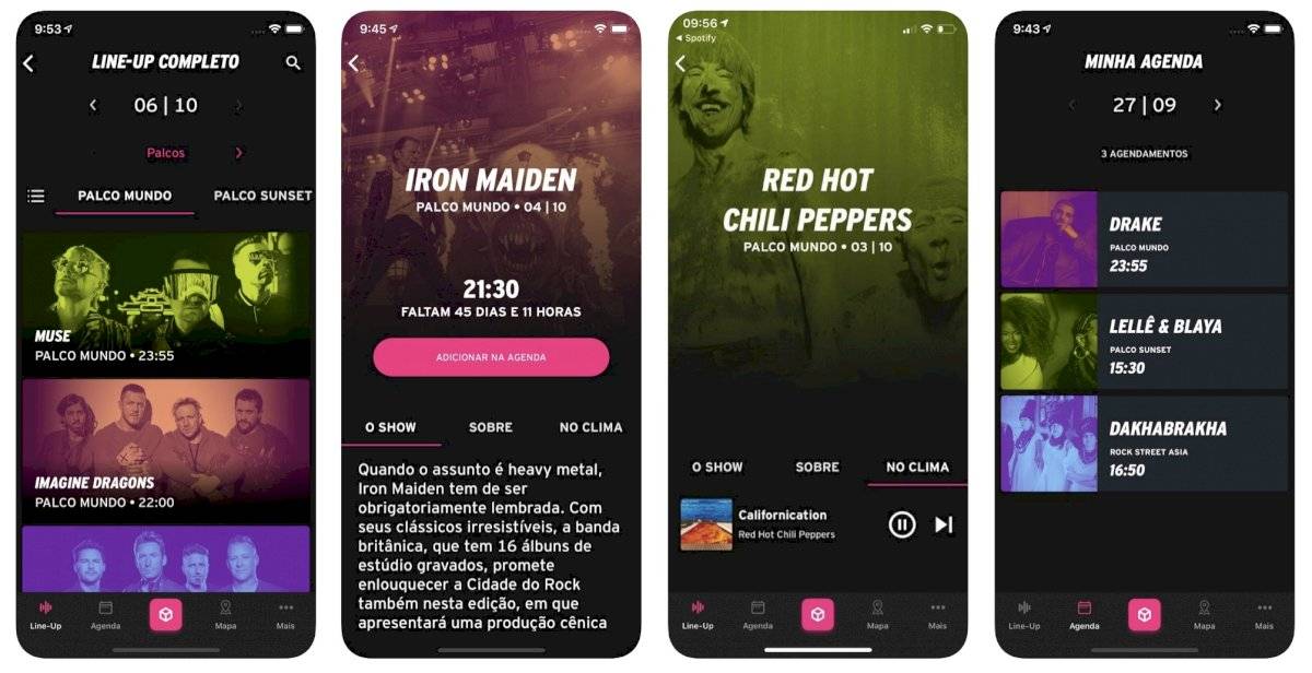 Rock in Rio 2019 app