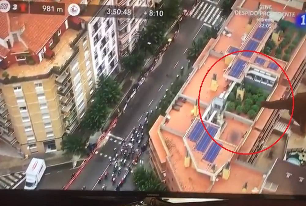 Marihuana en el helicóptero de la Vuelta a España