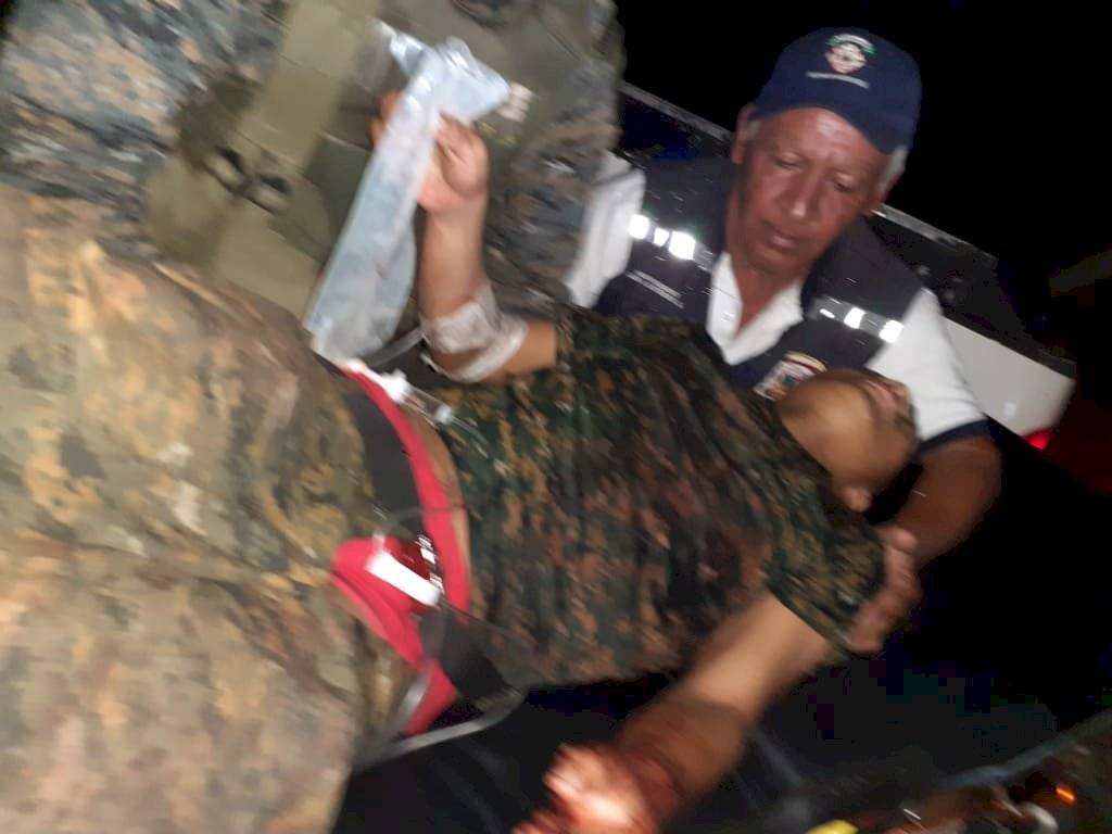 Soldado rescatado de Semuc II, El Estor, Izabal.