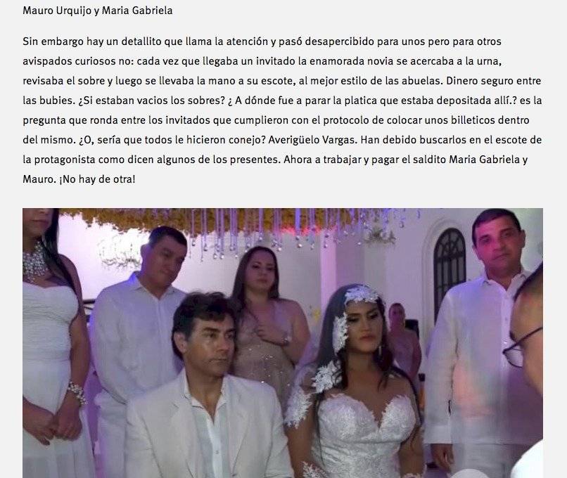 Captura de pantalla página web La Negra Candela