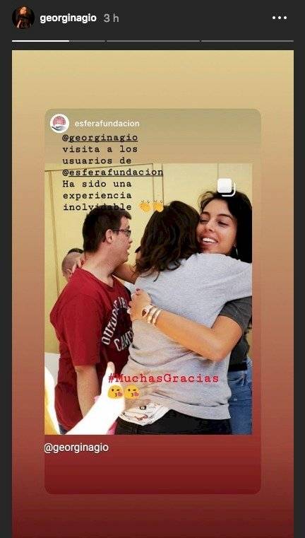 Georgina Rodríguez Fundación Esfera Síndrome de Down