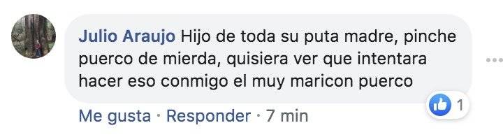 Molestia de los internautas por la agresión