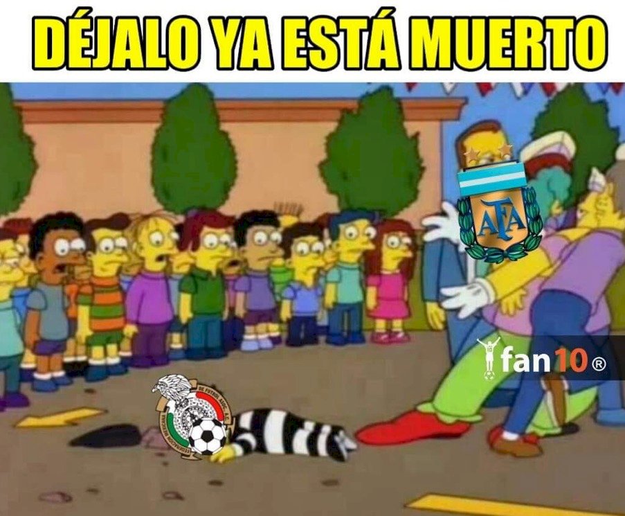 Memes México vs Argentina