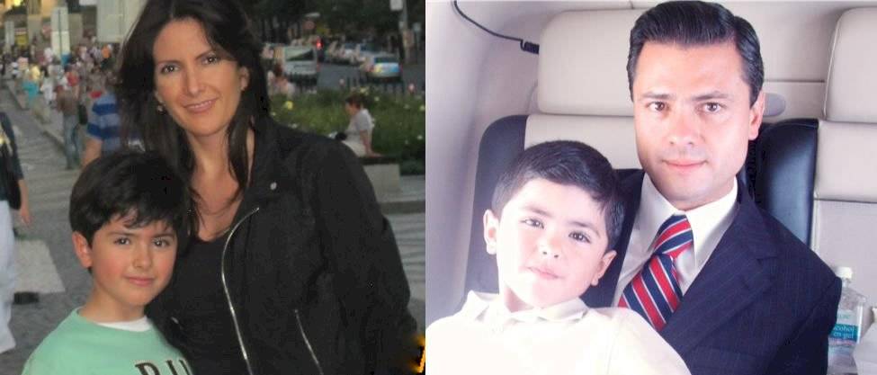 Enrique Peña Nieto y su hijo Diego
