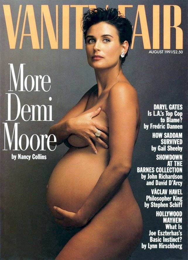 Demi Moore foto desnuda embarazada