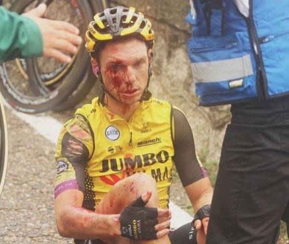 Heridos en caída de la Vuelta a España