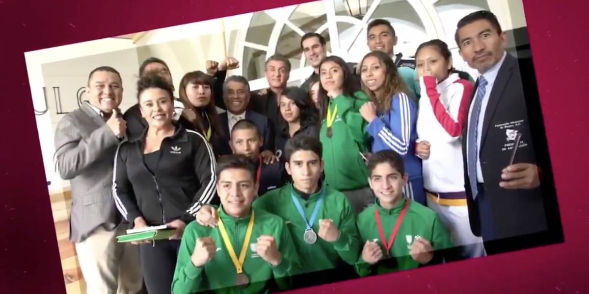 Ya no les hace falta ver más box: Sylvester Stallone visita a boxeadores mexicanos