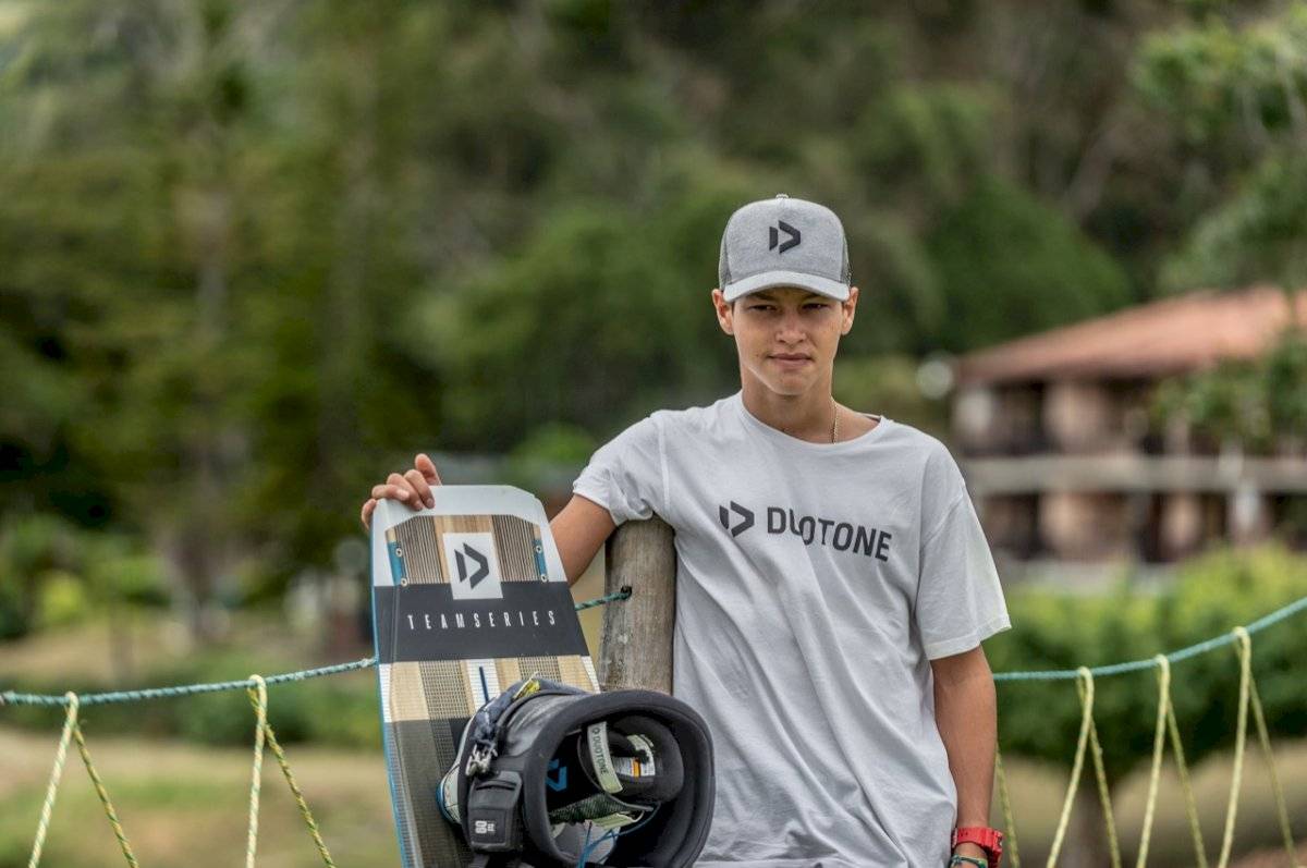 Valentín Rodríguez fue segundo en la Parada Mundial de kitesurfing