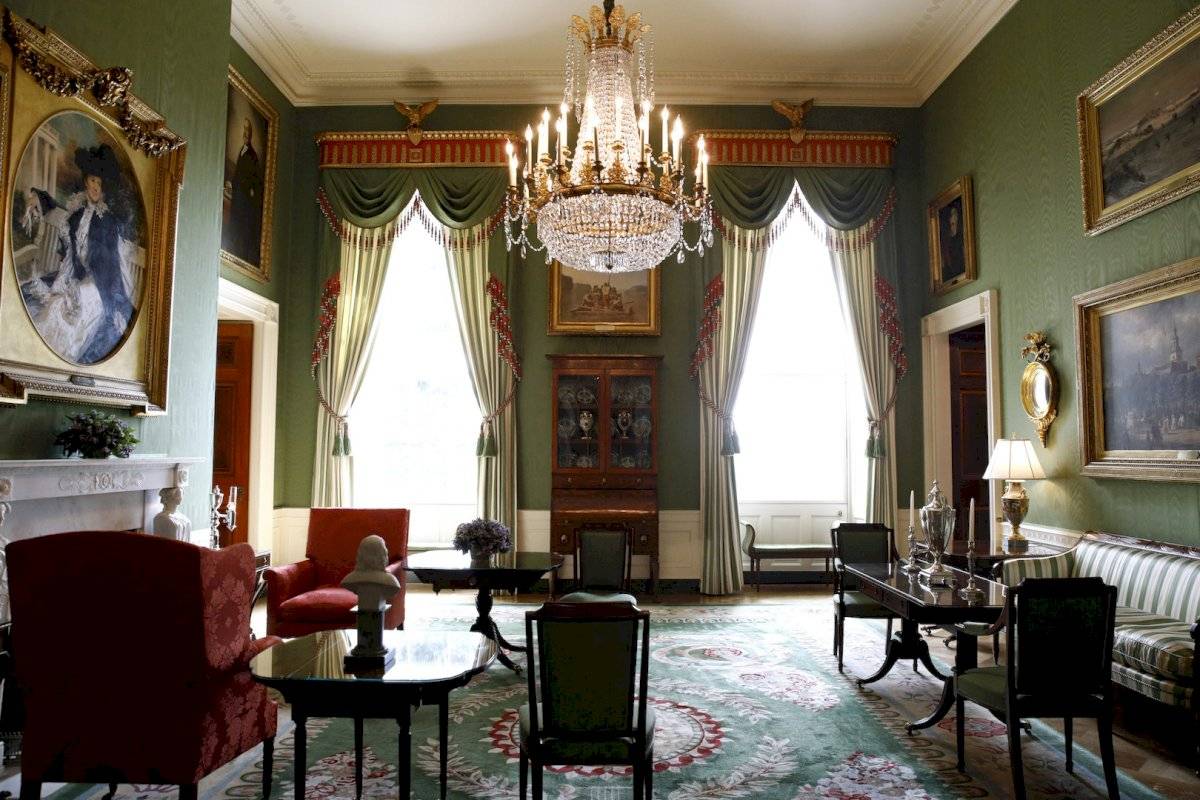 La Sala Verde de la Casa Blanca.