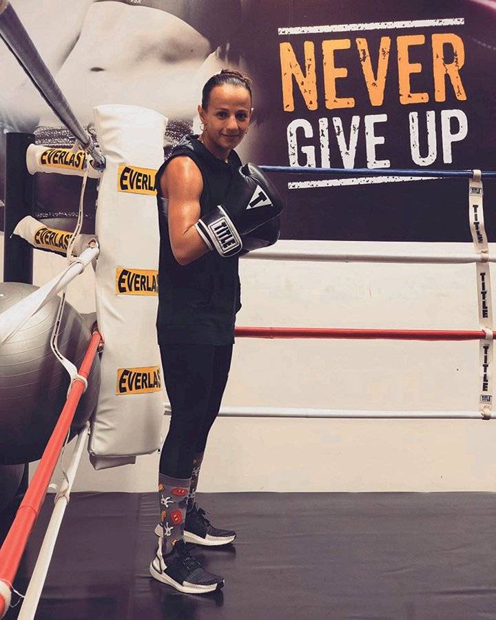 Boxeadora guatemalteca María "la Imparable" Micheo