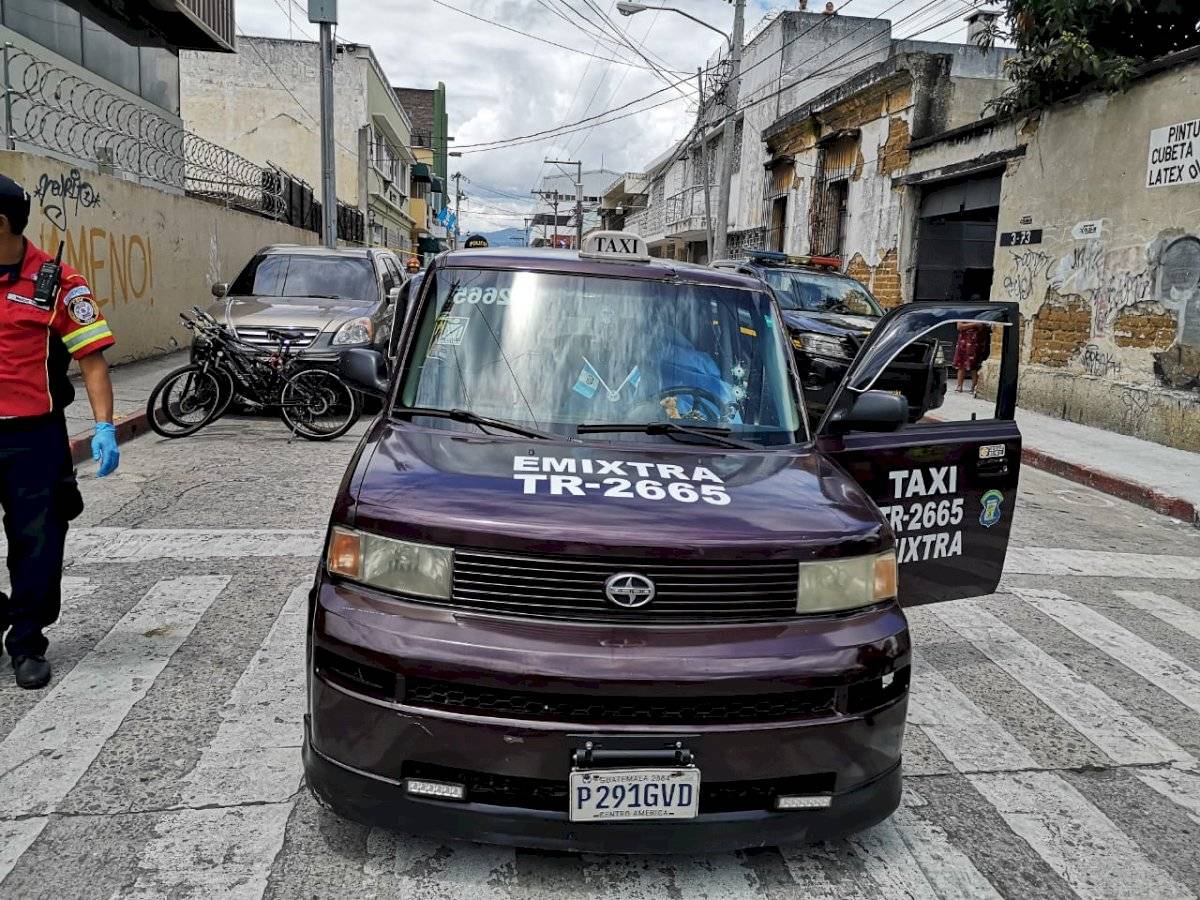 matan a taxista en 4 avenida y 7 calle de la zona 1