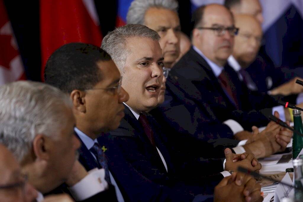 Ivan Duque, presidente de Colombia, durante el encuentro en Nueva York
