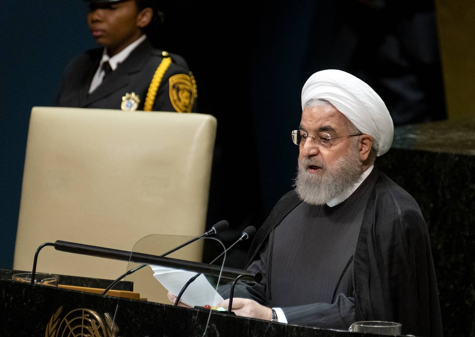 El presidente iraní Hassan Rouhani, obtuvo de última hora la visa diplomática para participar en la Asamblea General de Naciones Unidas El presidente iraní Hassan Rouhani, obtuvo de última hora la visa diplomática para participar en la Asamblea General de Naciones Unidas