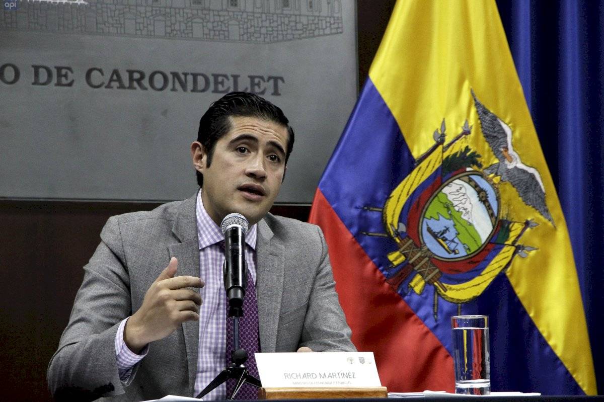 El ministro de Economía, Richard Martínez