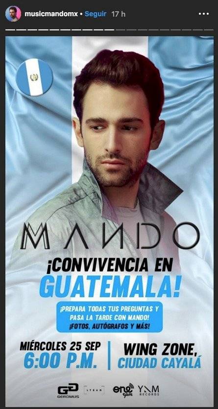 Cantante mexicano Mando