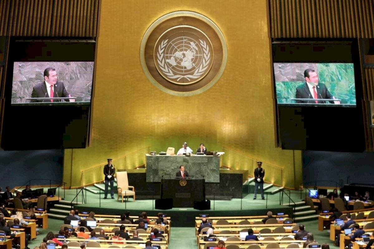 Jimmy Morales en ONU