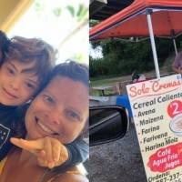 Saca su familia adelante con concepto