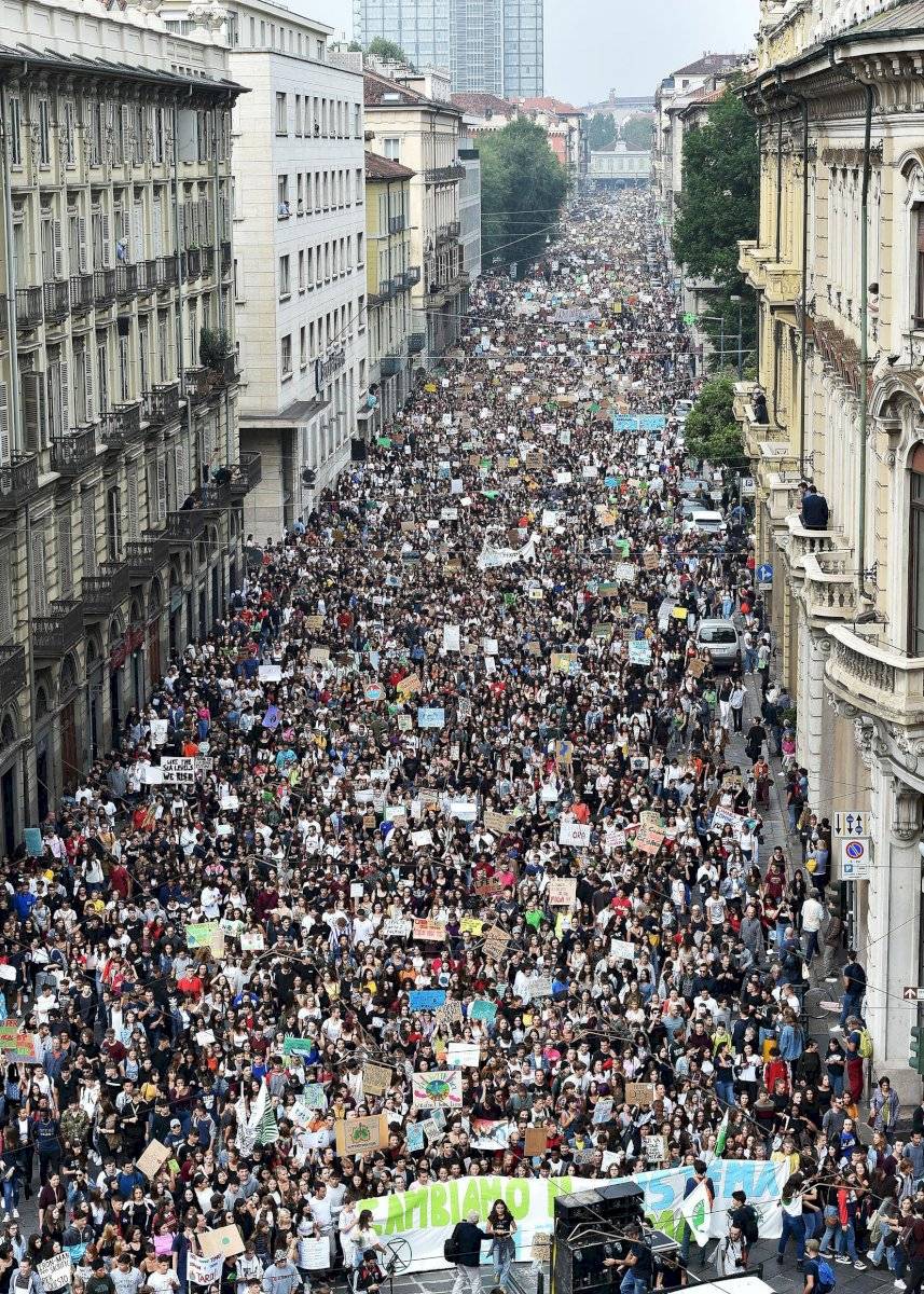 Manifestación en Italia