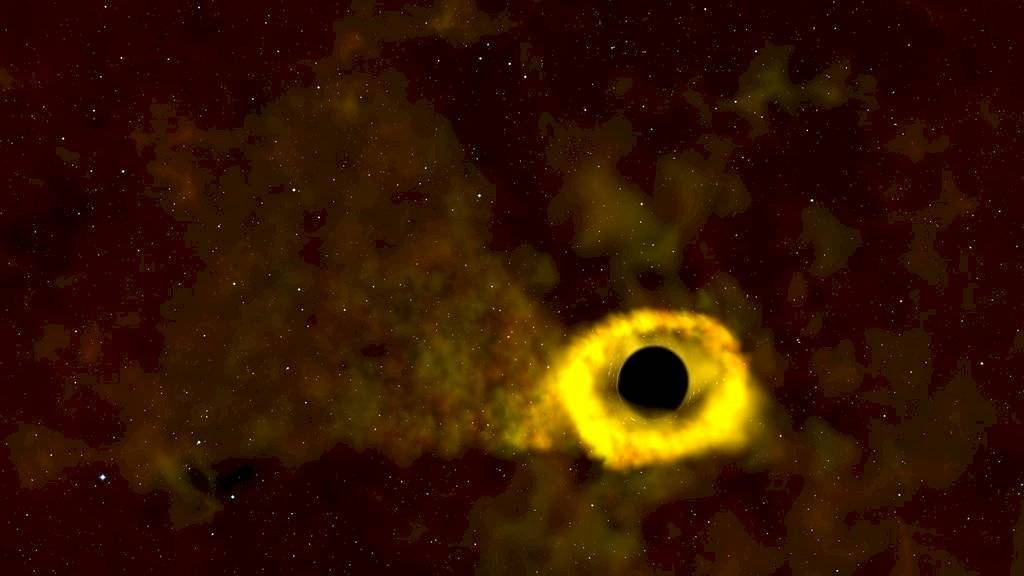 Astrónomos captan impresionante imagen de un agujero negro destruyendo una estrella