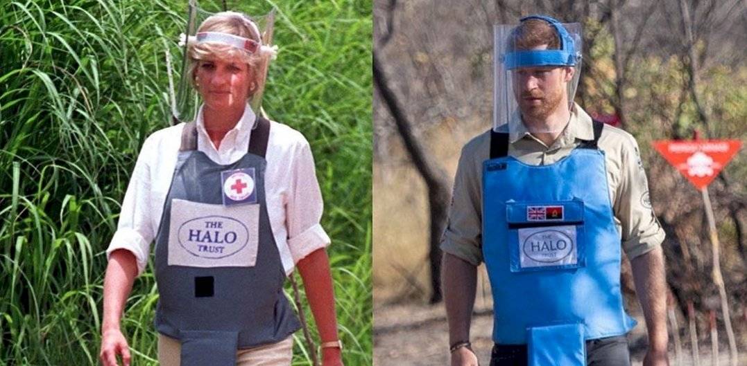 Harry sigue los pasos de la princesa Diana en Angola