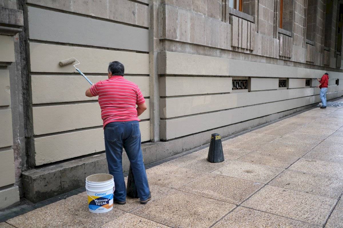 También se pintaron algunas de las pintas