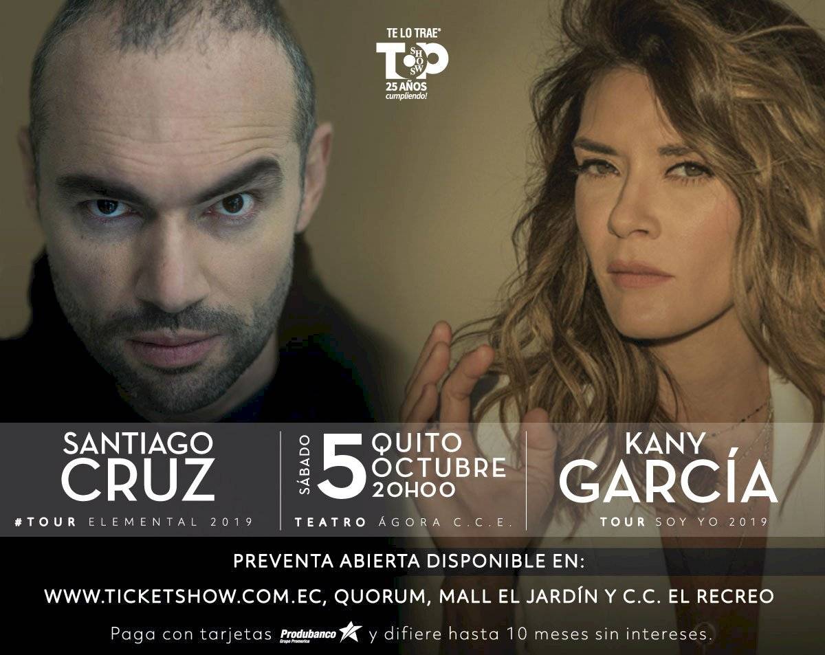 Santiago Cruz y Kany García