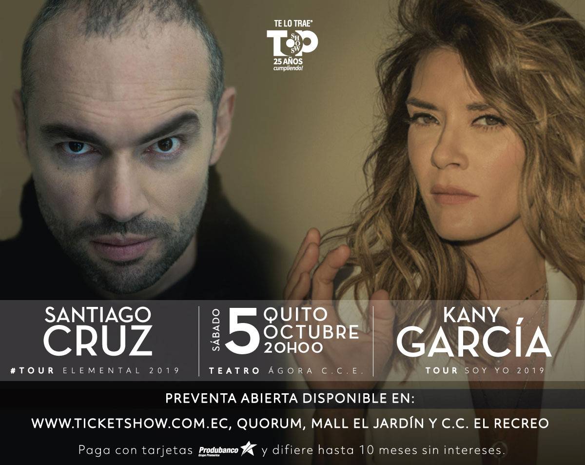 Santiago Cruz y Kany García