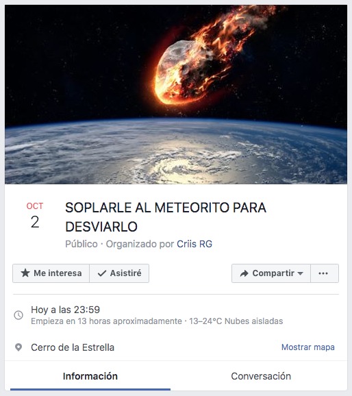 ¿Se impactará un asteroide en la Tierra este 3 de octubre?