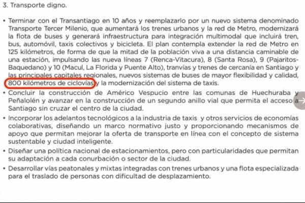 Promesa de Piñera