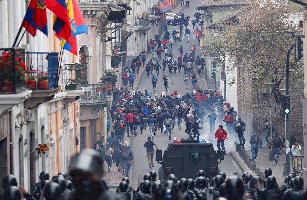Protestas en Ecuador.