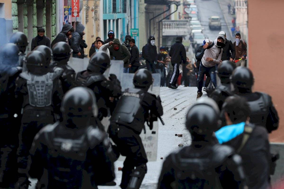 Protestas en Quito el 3 de octubre