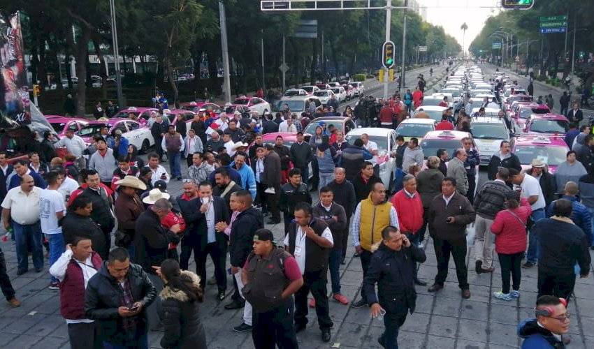 Taxistas manifestación
