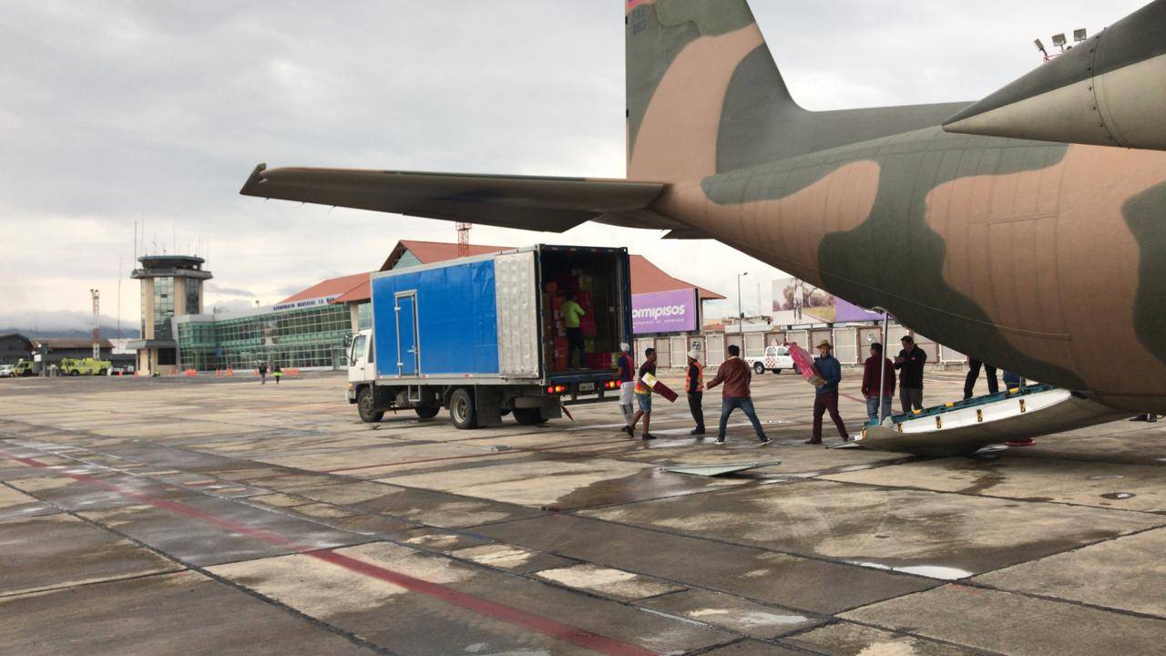 CORPAC mantiene activo apoyo a puente aéreo Quito-Cuenca