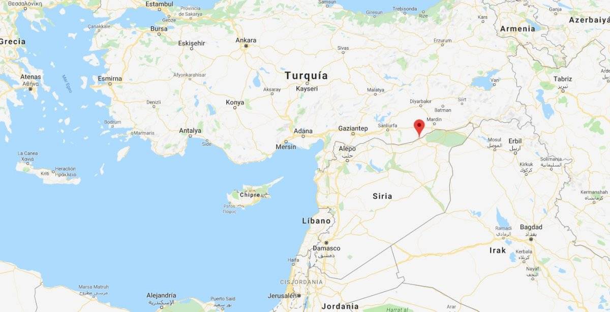 Ciudad de Ras al Ayn, en Siria, fronteriza con Turquía