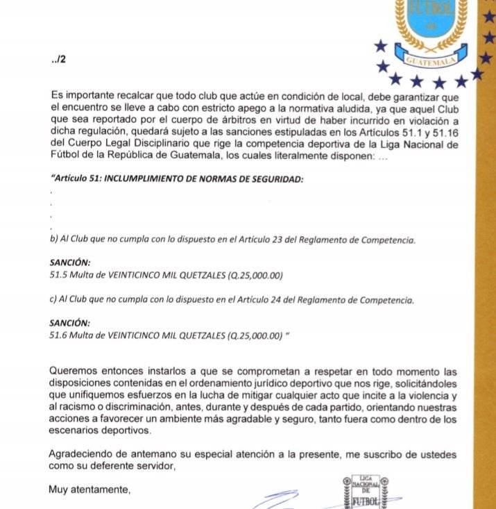 Liga Nacional: Está vigente prohibición de ingreso de porras visitantes a estadios