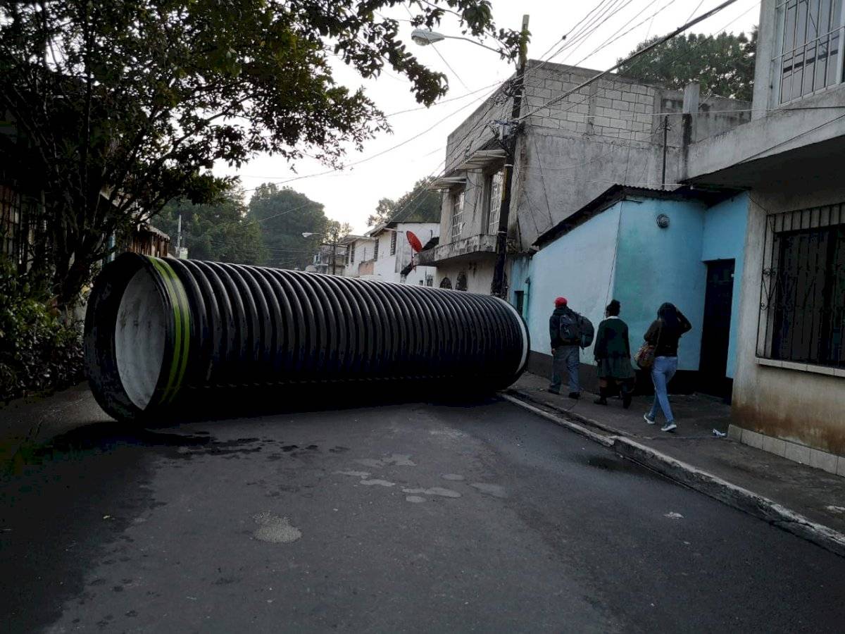 hundimiento en zona 7 de Mixco