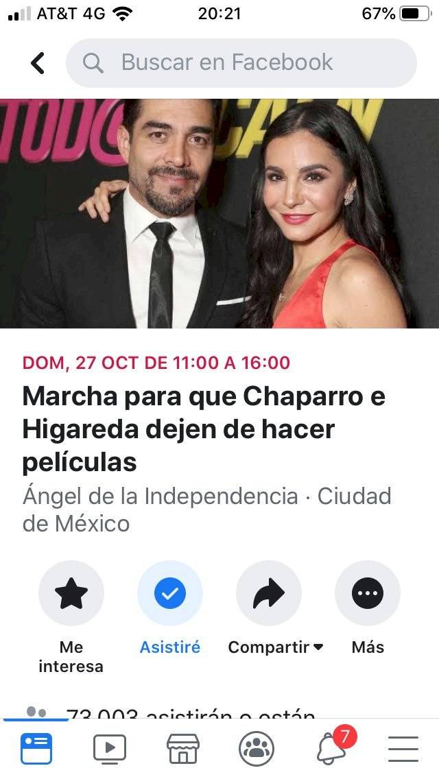 Marcha contra Omar Chaparro