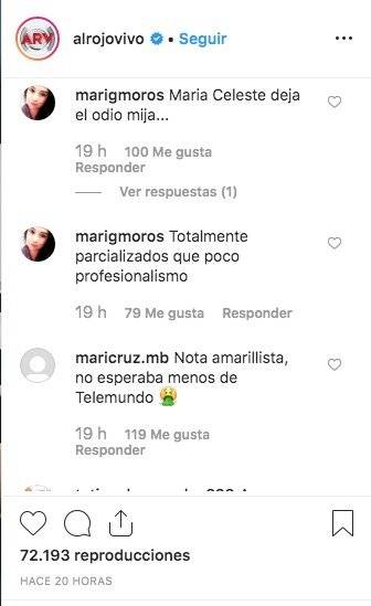 Comentarios María Celeste Arrarás