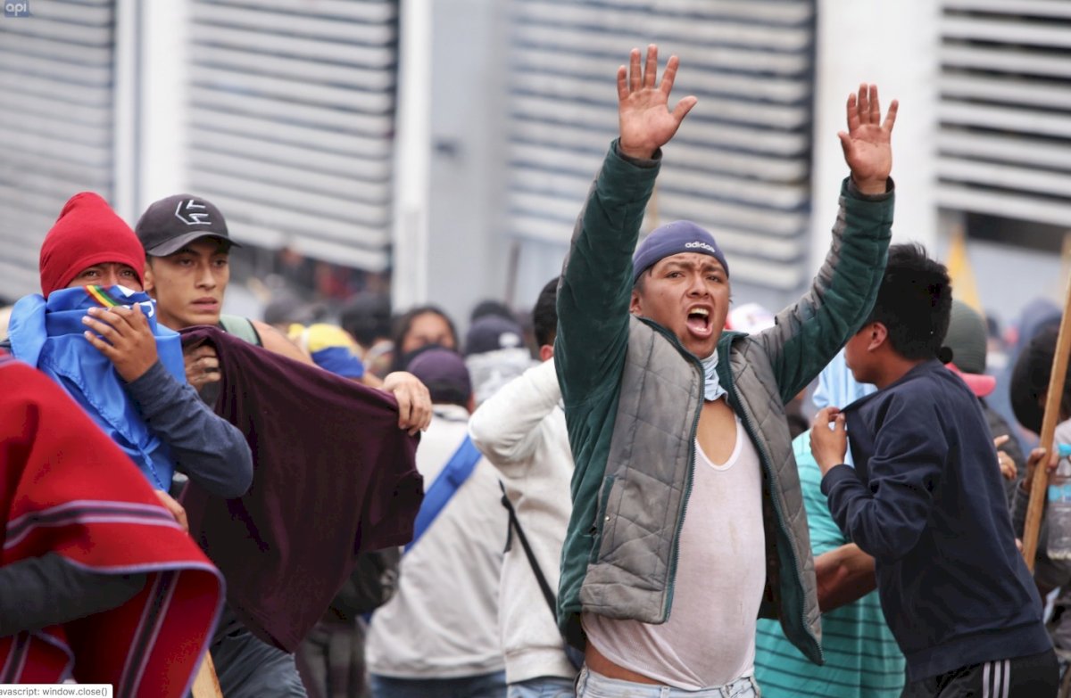 Manifestación indígena