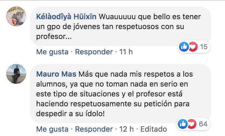 Comentario de Facebook