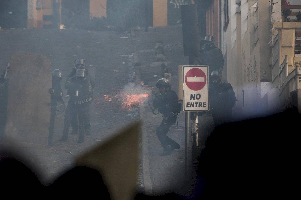Enfrentamientos durante las manifestaciones en Ecuador