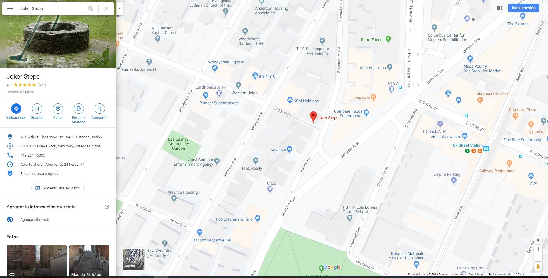 Las escaleras de Joker fueron consideradas como "destino religioso" por