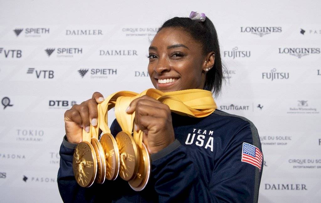Simone Biles la más ganadora mundiales 2019