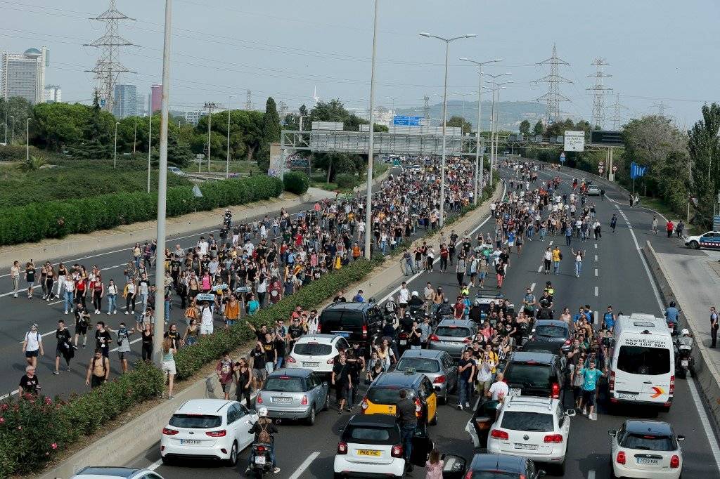 Protestas en Cataluña